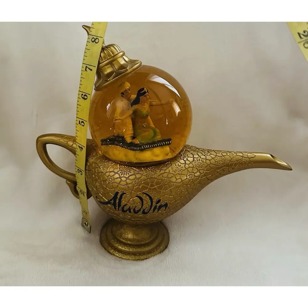 Disney Aladdin Jasmine Snow Globe Music Box Figure Toy Magic Lamp Japan Import